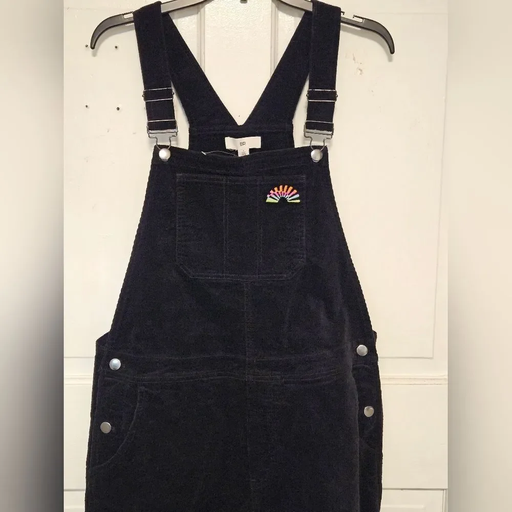 NWT BP Be Proud Men's/ Women's Gender Inclusive Overall Corduroy Short Size M - Picture 2 of 11